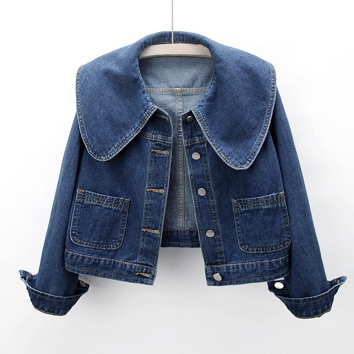 Stylische Denimjacke Damen Kurz Modisch