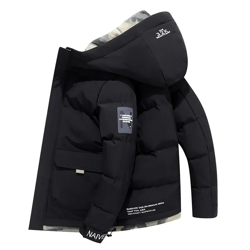 Wattierte Winterjacke mit Kapuze Damen