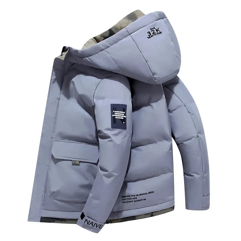 Wattierte Winterjacke mit Kapuze Damen