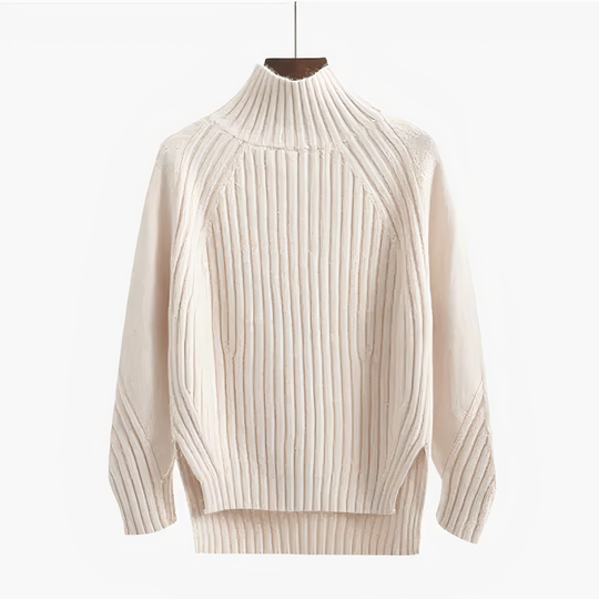 Weicher Strickpullover Rundhals Frauen