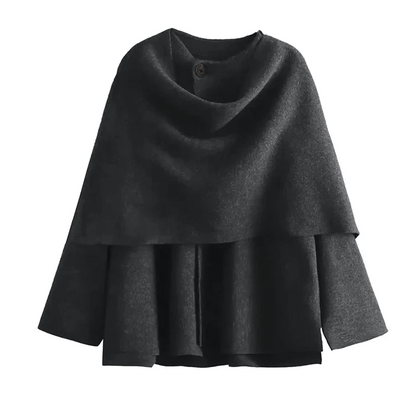 Stylischer Asymmetrischer Mantel Damen
