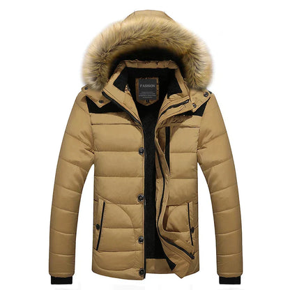 Winterparka Damen Fellkragen Kapuze