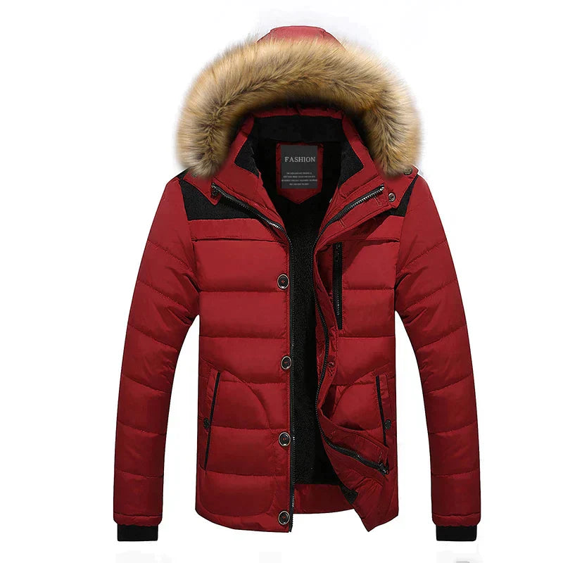 Winterparka Damen Fellkragen Kapuze