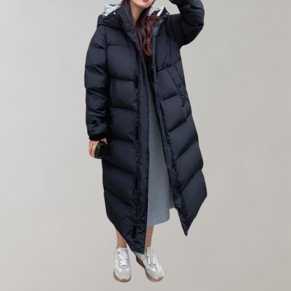 Winter Daunenmantel Lang Warm Isoliert - IdealeKleiden