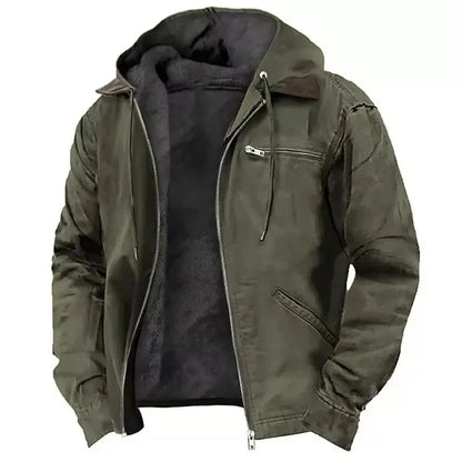 Herren Winterjacke Dicke Kapuze Warm