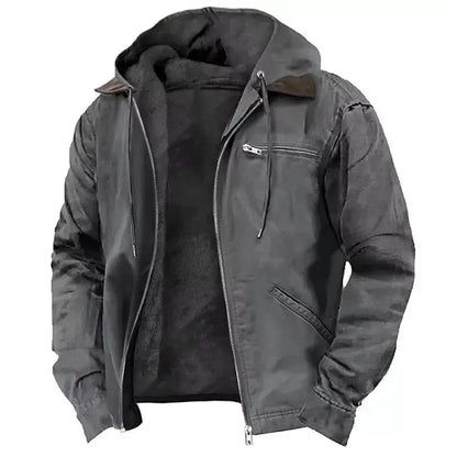 Herren Winterjacke Dicke Kapuze Warm