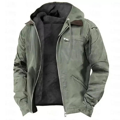 Herren Winterjacke Dicke Kapuze Warm