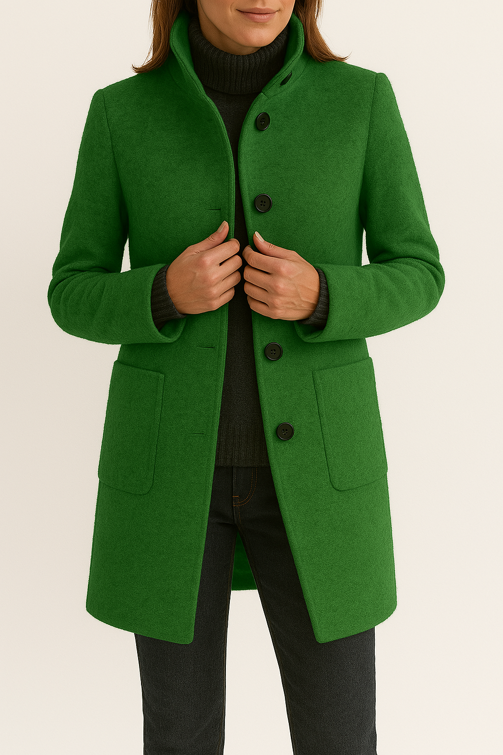 Stylischer Wollmantel Damen Isabella