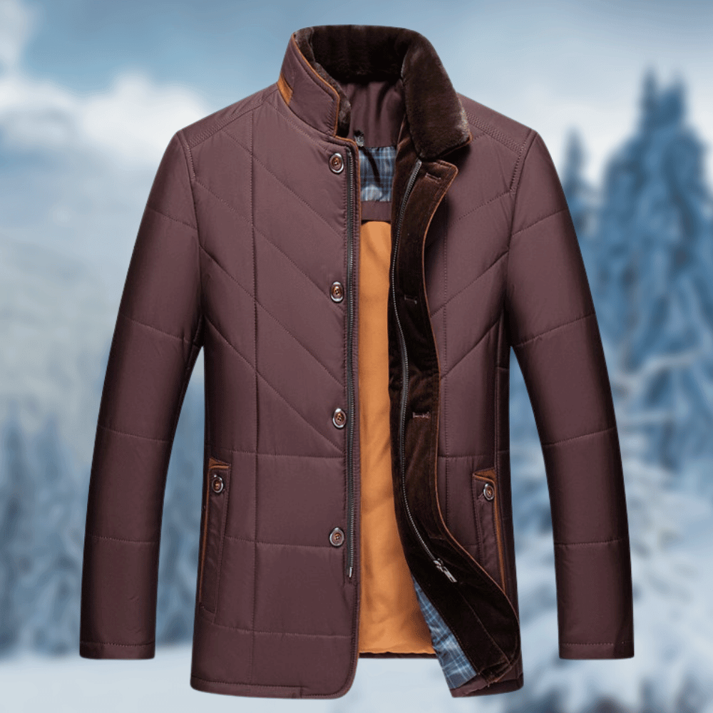 Lange Wintersteppjacke Warm und Stylish