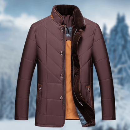 Lange Wintersteppjacke Warm und Stylish