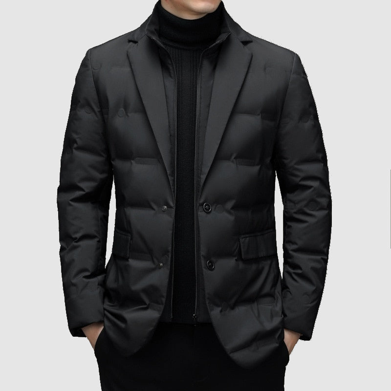 Herren Winterparka Steppjacke Blazer-Style