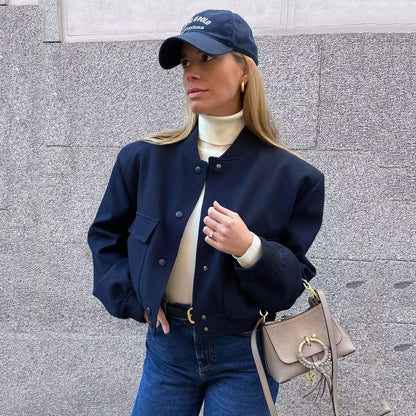 Modische Bomberjacke Casual Style - IdealeKleiden