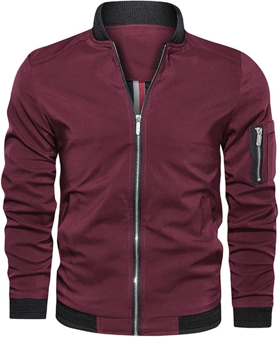 Moderne Herren Bomberjacke Slim Fit