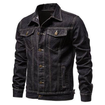 Herren Jeansjacke Klassisch Schnitt - IdealeKleiden