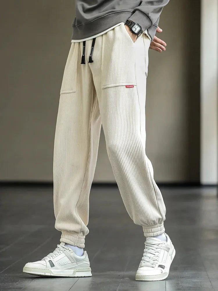 Herren Cordhosen Bequem Baggy Stil