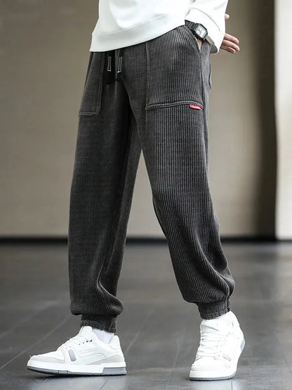 Herren Cordhosen Bequem Baggy Stil