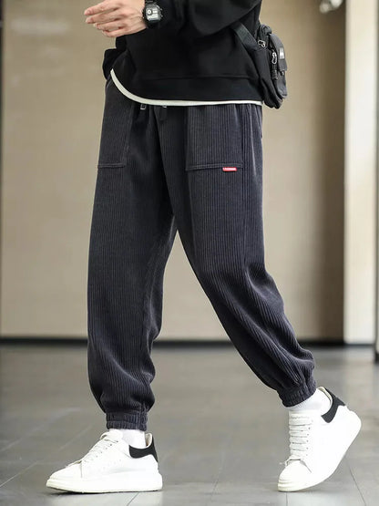 Herren Cordhosen Bequem Baggy Stil