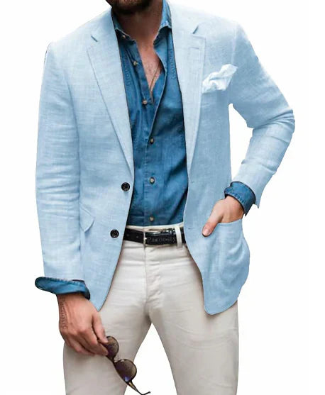 Herren Leinenblazer Elegant Hochzeit - IdealeKleiden
