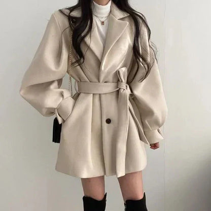 Kurzmantel Elegant mit Gürtel