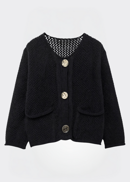 Damen Strickjacke Weich mit Knöpfen