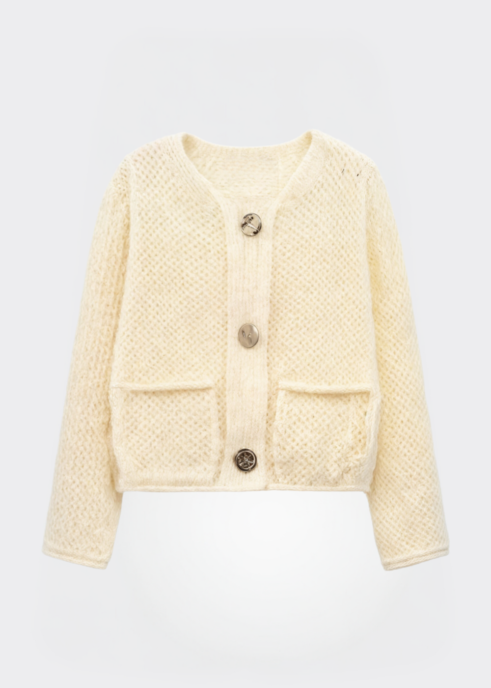 Damen Strickjacke Weich mit Knöpfen