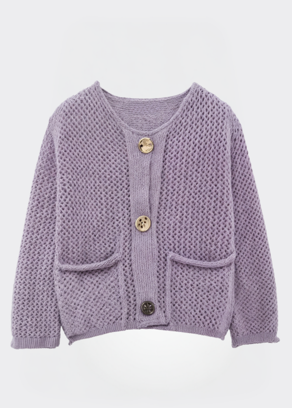 Damen Strickjacke Weich mit Knöpfen