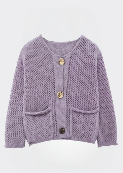 Damen Strickjacke Weich mit Knöpfen