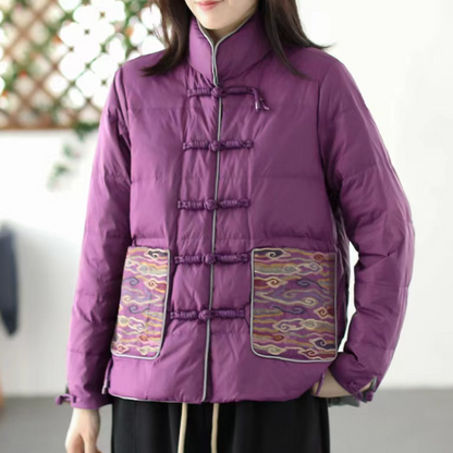 Elegante Damenwinterjacke Klassisches Design