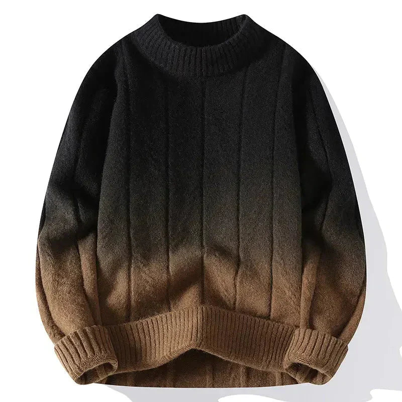 Zweifarbiger Strickpullover Herren Modern
