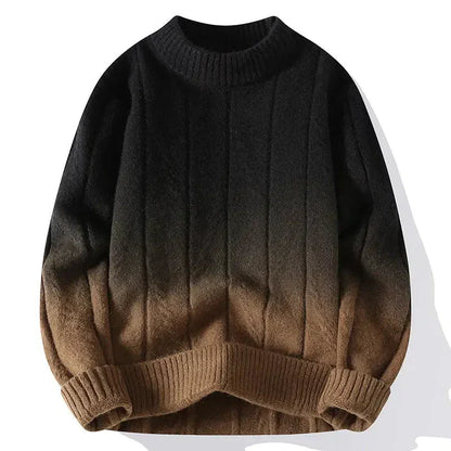 Zweifarbiger Strickpullover Herren Modern