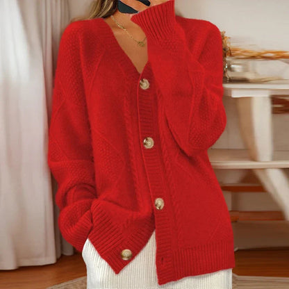 Damen Cardigan Weich Strick