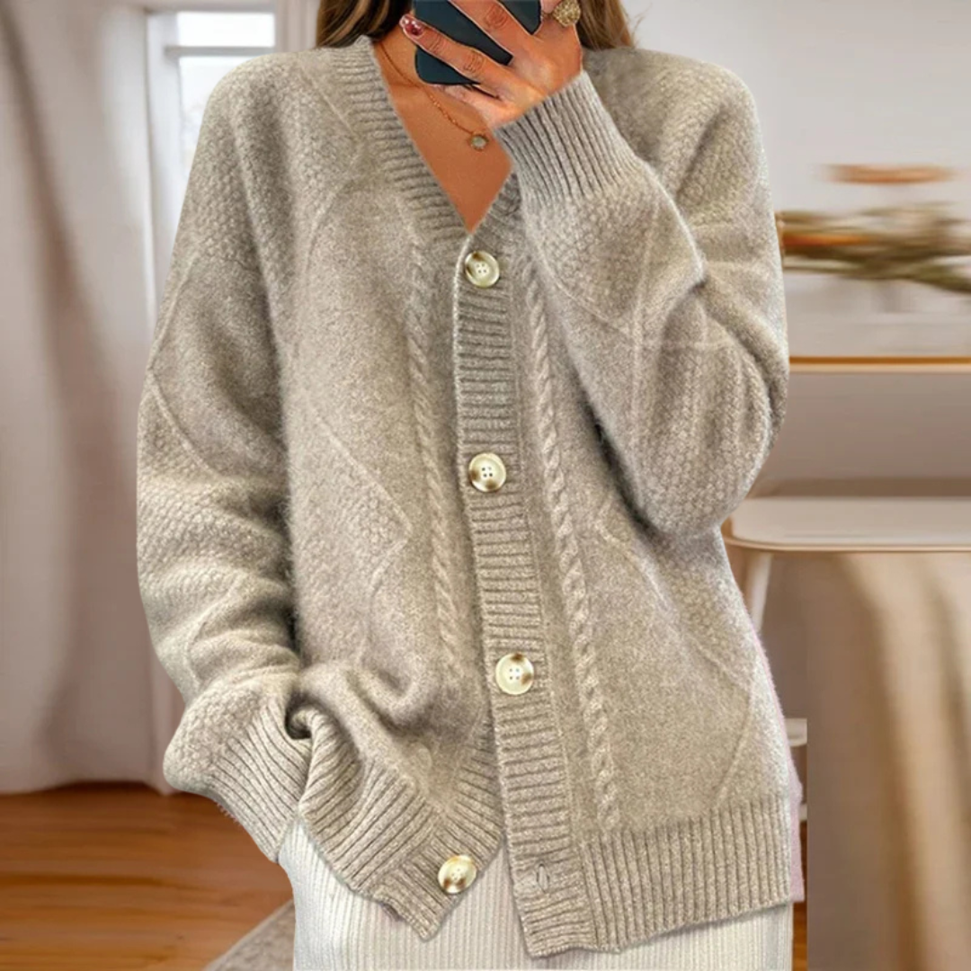 Damen Cardigan Weich Strick