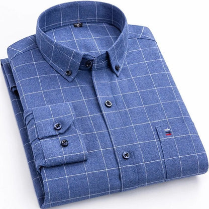 Elegantes Herren-Karohemd Langarm