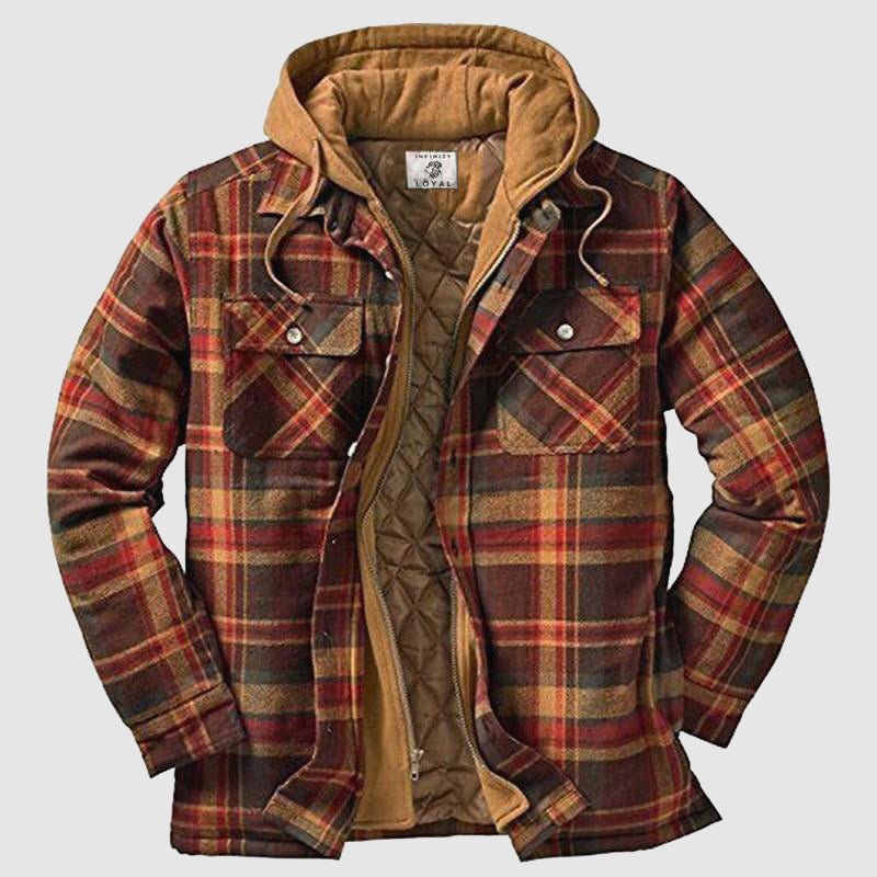 Herren Winterjacke Steppjacke Kapuze