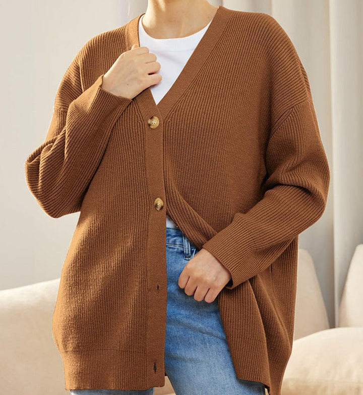 Damen Cardigan Oversized Herbst Modell