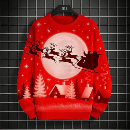 Weihnachts Sweatshirt Herren - Bequem & Einzigartig 3D Druck