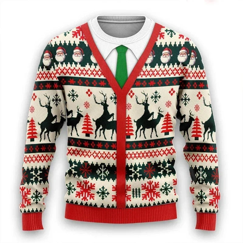 Weihnachtspullover 3D Design Warm & Stylish