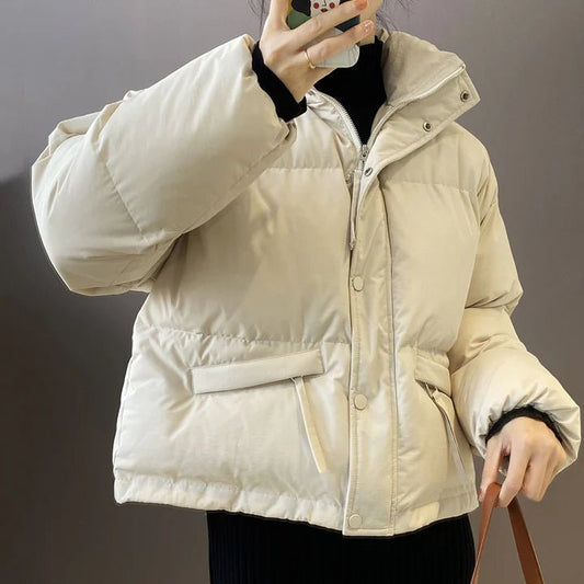 Elegante Damen Winterjacke Warm Gesteppt - IdealeKleiden