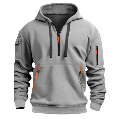 Herren Sweatshirt Kapuze Taschen Sportlich