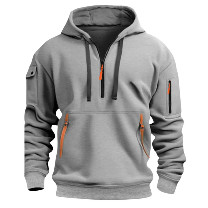 Herren Sweatshirt Kapuze Taschen Sportlich