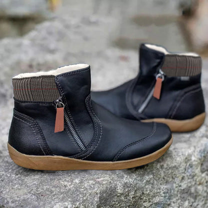 Elegante Lederschuhe Warm gefüttert Winter
