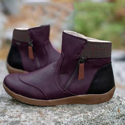 Elegante Lederschuhe Warm gefüttert Winter