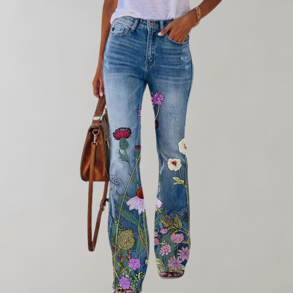 Modische Frauenhosen Trendy Schlaghose