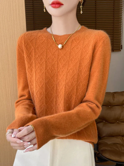 Weiche Merino Wollpullover Damen