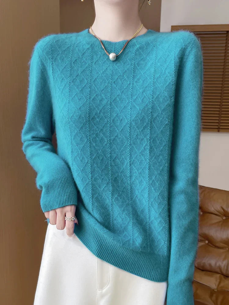 Weiche Merino Wollpullover Damen