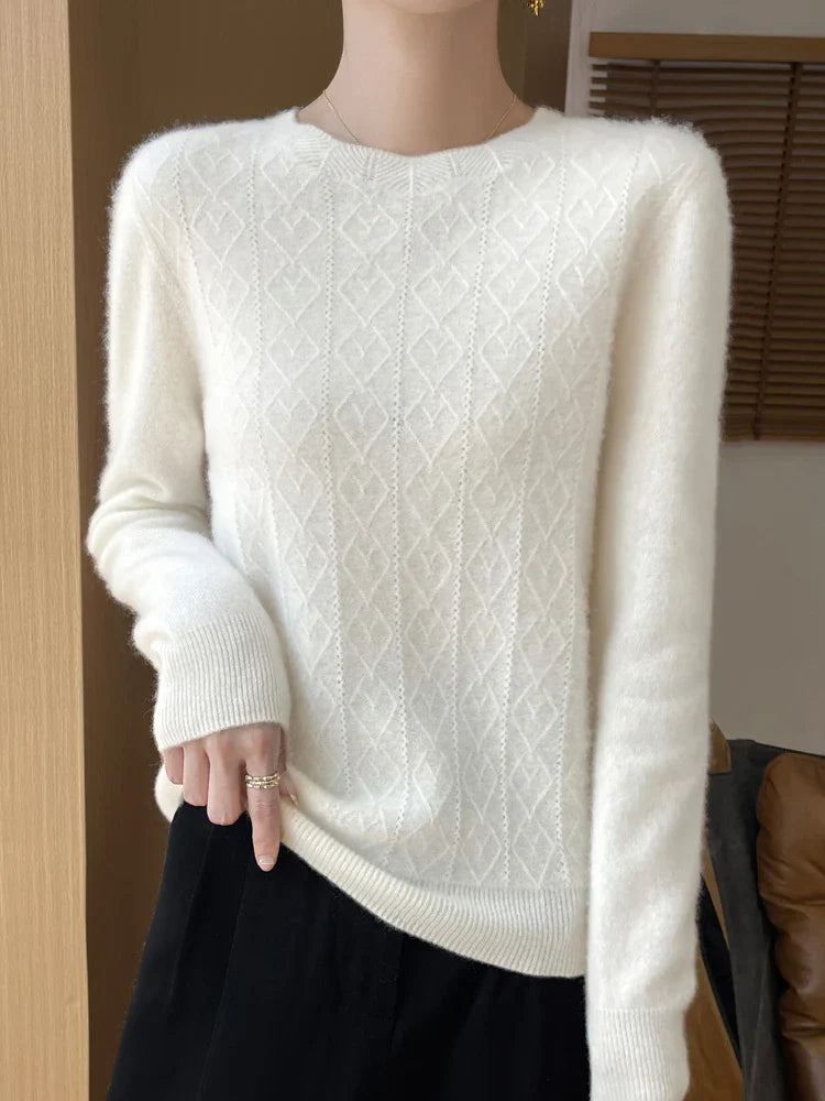 Weiche Merino Wollpullover Damen