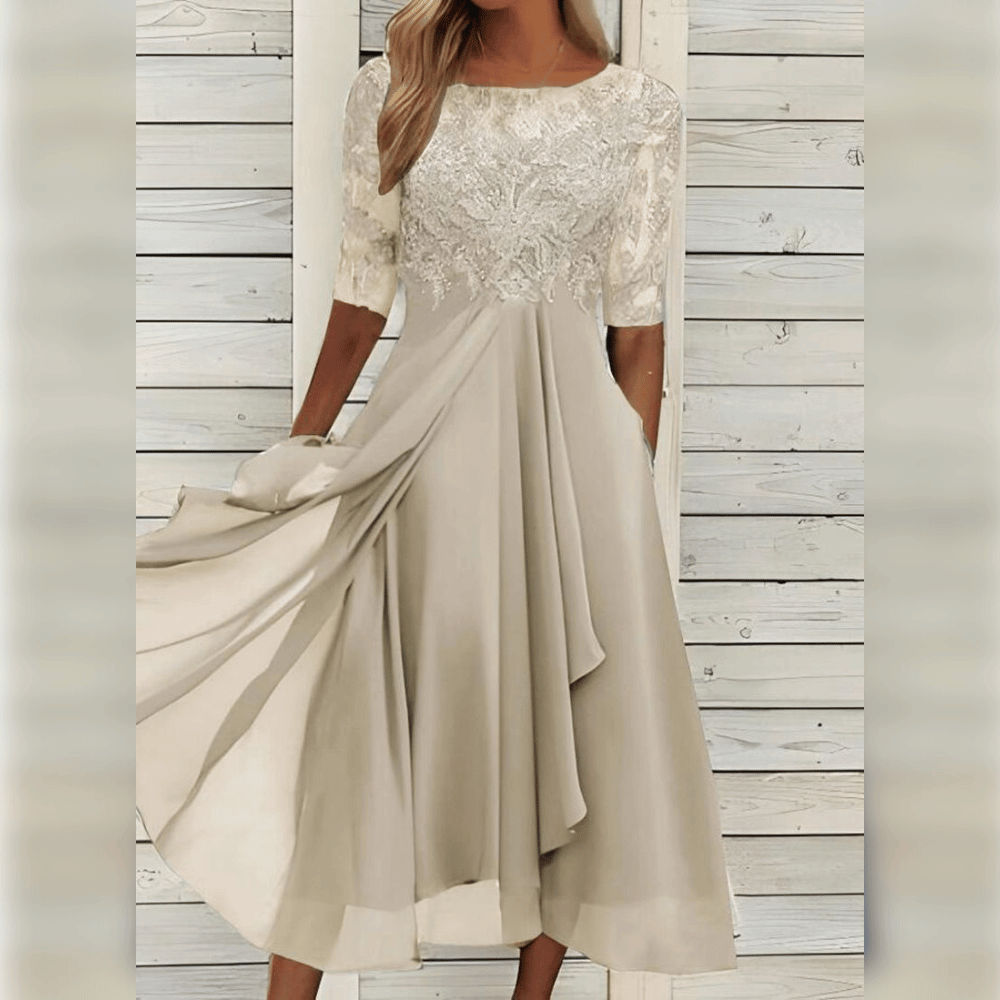 Elegantes Damenkleid Mittellänge Cocktail