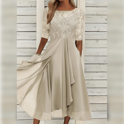 Elegantes Damenkleid Mittellänge Cocktail