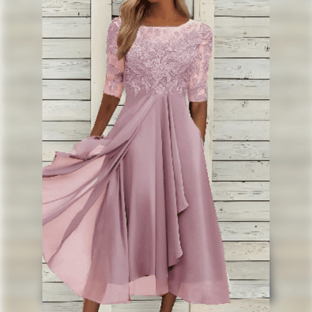 Elegantes Damenkleid Mittellänge Cocktail