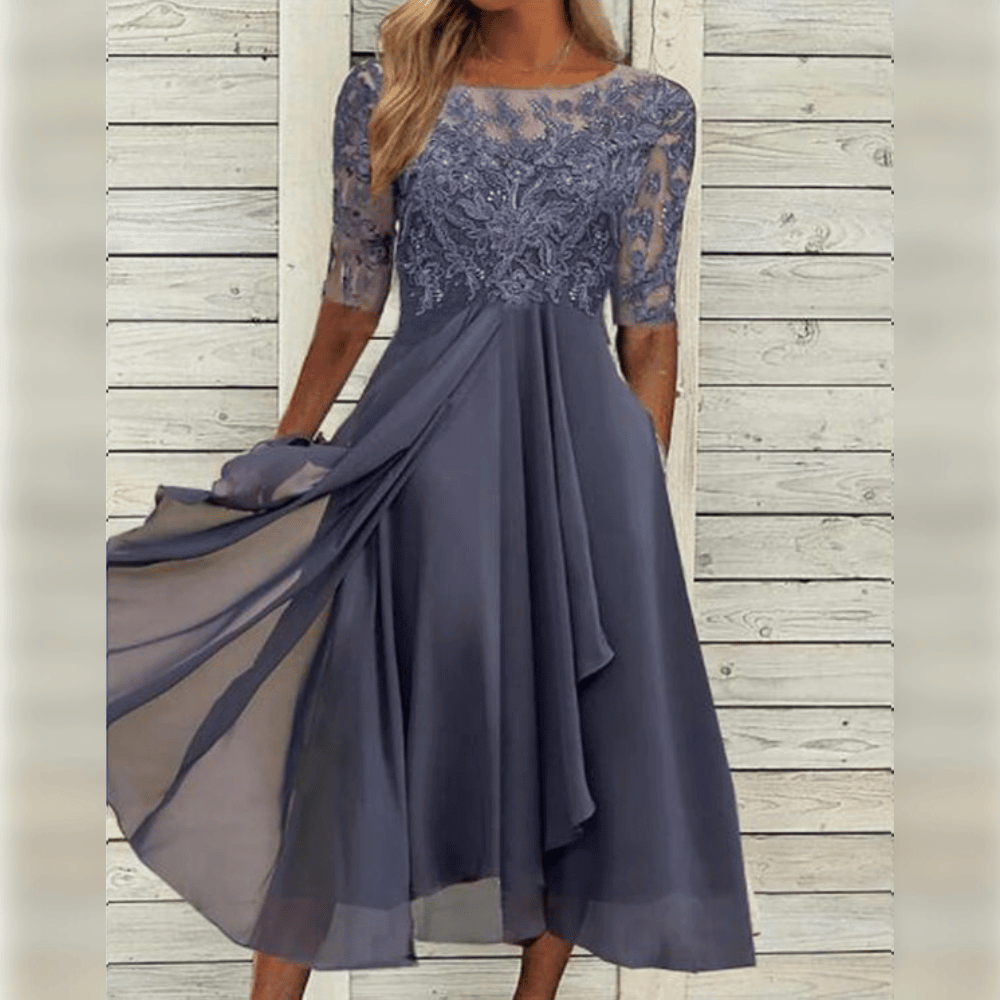 Elegantes Damenkleid Mittellänge Cocktail